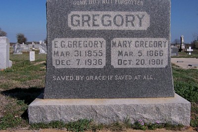 Gregory Tombstone