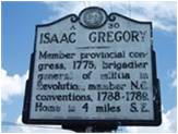 Isaac Gregory A30 Historical Marker